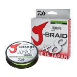 Daiwa J-BraidX8 150M Chartreuse Flätlina